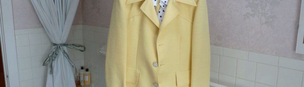 A yellow blazer